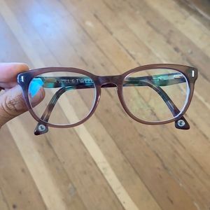 Twill & Tweed purple glasses frames